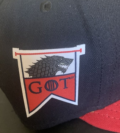 New Era Cleveland Indians Game Of Thrones 5950 Fitted Official Game Hat 7 1/8
