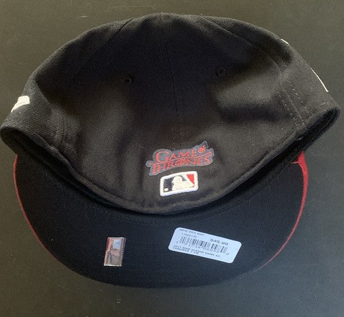 New Era Cleveland Indians Game Of Thrones 5950 Fitted Official Game Hat 7 1/8