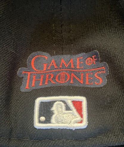 New Era Cleveland Indians Game Of Thrones 5950 Fitted Official Game Hat 7 1/8