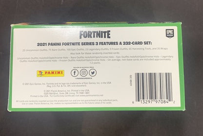 PANINI FORTNITE SERIES 3 VALUE PACK BOX 12 PACKS 20 CARDS PER Fat Pack