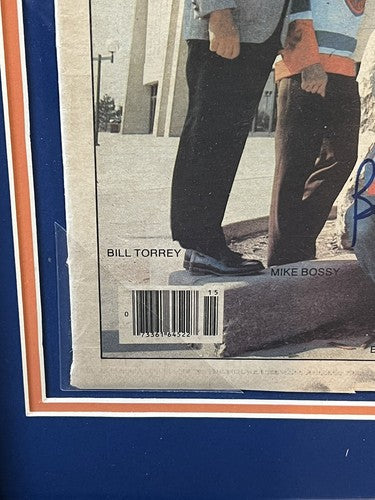 Ny Islanders Signed Hockey News Trottier Potvin Mike Bossy HOF Auto Frozen Pond