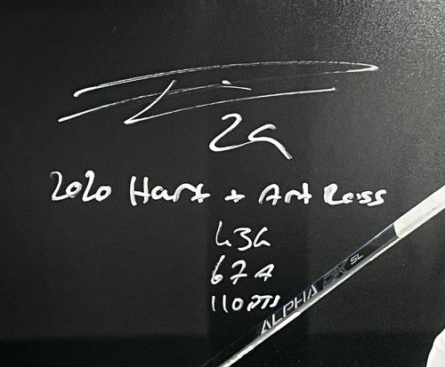 Leon Draisaitl Signed Oilers 16x20 Photo framed Hart Stat MVP auto Fanatics /129