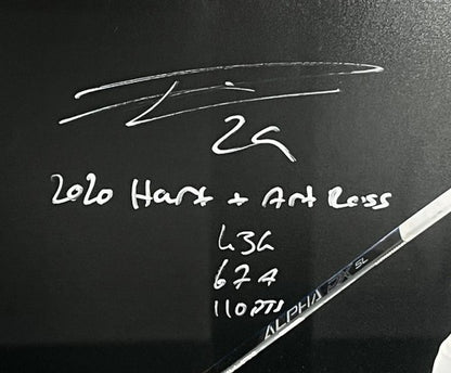 Leon Draisaitl Signed Oilers 16x20 Photo framed Hart Stat MVP auto Fanatics /129