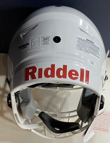 Zach Wilson Pro On Field White Jets Speed Flex Authentic Helmet Signed JSA COA