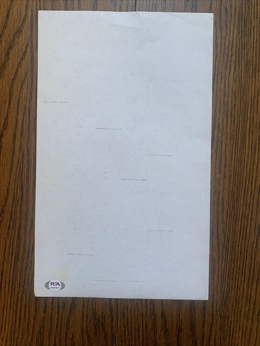Mel Stottlemyre Signed 1998 Yankees Pitching Chart Lineup Card Rivera Save Psa