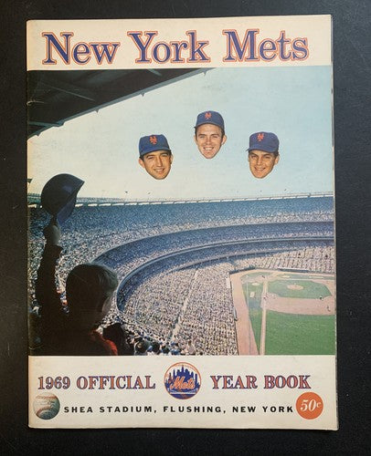 ORIGINAL 1969 METS YEARBOOK World Series Year Tom SEAVER RYAN Nm Crisp