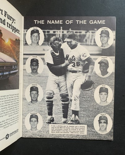 ORIGINAL 1969 METS YEARBOOK World Series Year Tom SEAVER RYAN Nm Crisp