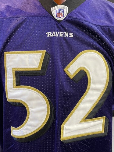 Ray Lewis Baltimore Ravens Purple Authentic #52 Football Jersey Reebok Official