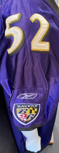 Ray Lewis Baltimore Ravens Purple Authentic #52 Football Jersey Reebok Official