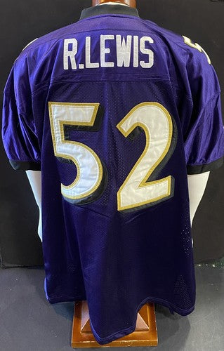 Ray Lewis Baltimore Ravens Purple Authentic #52 Football Jersey Reebok Official