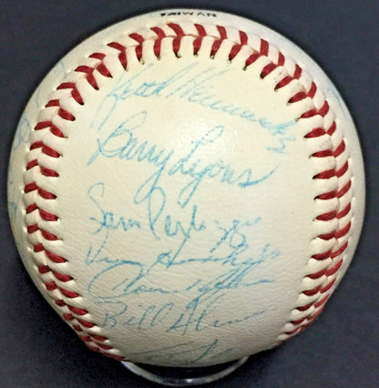 1987 NY Mets Team signed baseball 30 auto Gary Carter Strawberry Gooden CBM COA