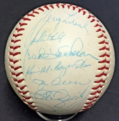 1987 NY Mets Team signed baseball 30 auto Gary Carter Strawberry Gooden CBM COA