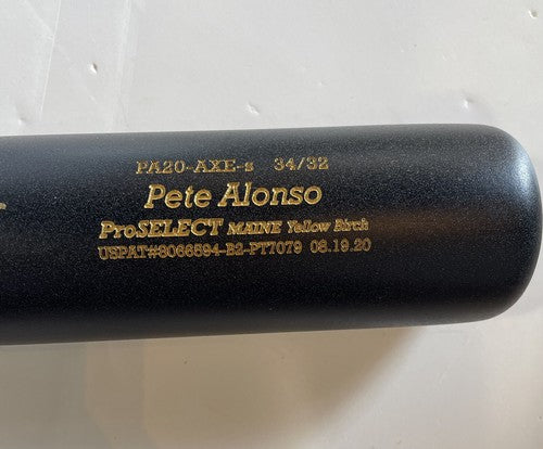 Pete Alonso Mets signed Game Model Bat MLB 19 NL ROY Auto Fanatics COA Autograph