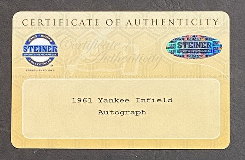 Yankees 16x20 Signed photo framed 1961 WS Skowron Richardson Kubek Boyer MLB COA