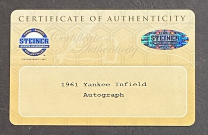 Yankees 16x20 Signed photo framed 1961 WS Skowron Richardson Kubek Boyer MLB COA