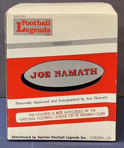 Joe Namath 1969 NY Jets Super Bowl Signed Salvino Statue Auto COA /2500 In Box