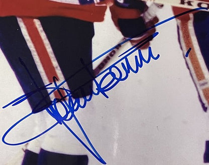 MIKE BOSSY Denis Potvin Persson NY Islanders Signed 11x14 Photo Framed Auto COA