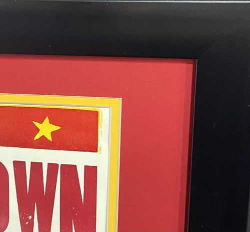 3 Doors Down Full Band Signed 2016 Concert  Poster Framed 5 Auto Brad Arnold Coa