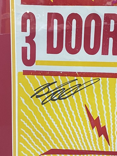 3 Doors Down Full Band Signed 2016 Concert  Poster Framed 5 Auto Brad Arnold Coa