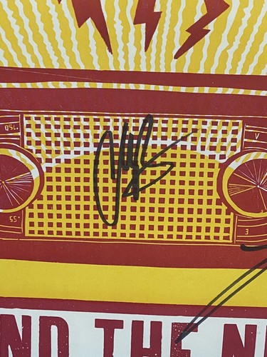 3 Doors Down Full Band Signed 2016 Concert  Poster Framed 5 Auto Brad Arnold Coa
