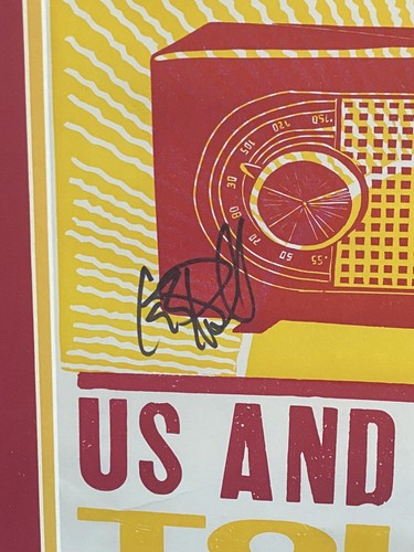 3 Doors Down Full Band Signed 2016 Concert  Poster Framed 5 Auto Brad Arnold Coa