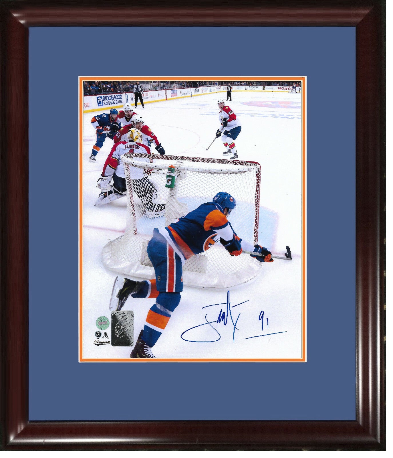 John Tavares Signed 8x10 Game Winning OT Playoff Goal Framed Autograph COA