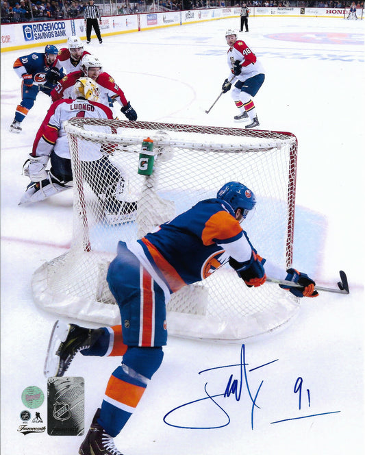 John Tavares Signed 8x10 Game Winning 2 OT Playoff Goal Mint Auto Frameworth Coa