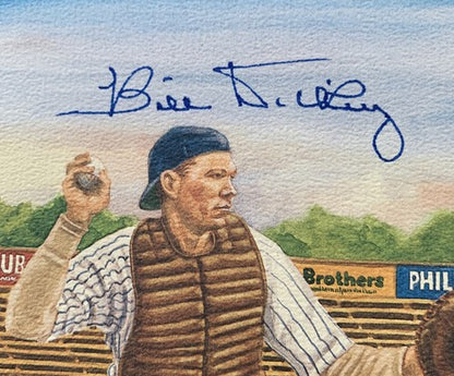 Bill Dickey Signed PEREZ STEELE GREAT MOMENTS 6x8 Psa 10 Gem Mint AUTO Yankees