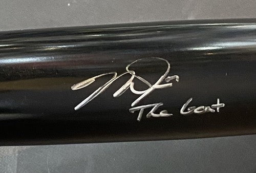 Mike Trout Angels Signed Game Model Old Hickory Bat The Goat Auto Mlb Holo COA