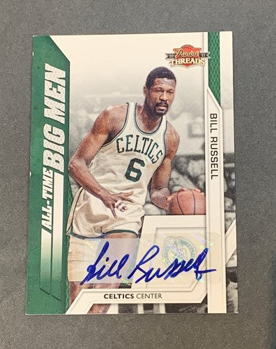 2010-11 Panini All Time Big Men # 1 Bill Russell Bold Auto SP /25 Celtics Signed