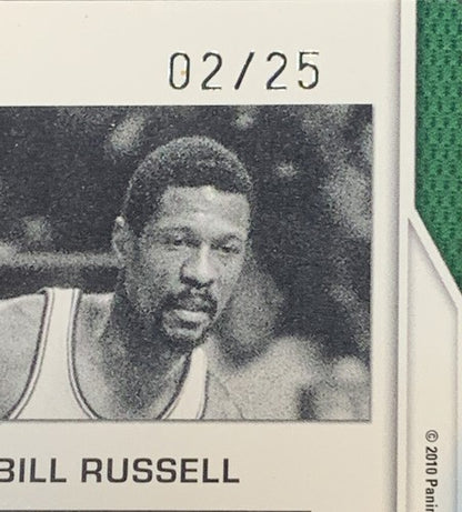 2010-11 Panini All Time Big Men # 1 Bill Russell Bold Auto SP /25 Celtics Signed