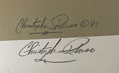 Bill Russell CELTICS Signed 17x23 Framed Litho Photo /600 Suede Autograph COA