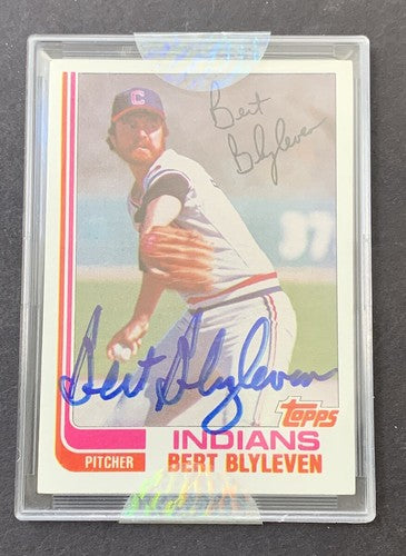 Bert Blyleven Buyback 2004 Topps Signature Edition 1982 Signed Mint Auto Hof