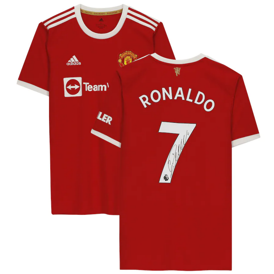 Cristiano Ronaldo Signed Manchester United 2021 Jersey Autograph Beckett Bas Coa