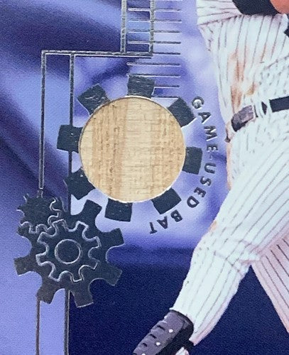 2002 Fleer Ultra Platinum Medallion Derek Jeter Hitting Machines Bat /25 Yankees