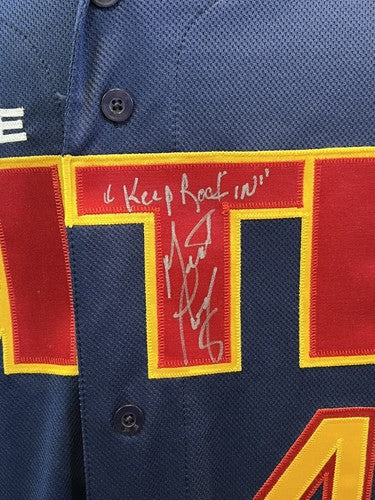Meat Loaf Signed INS Adelaide Bite Australia Baseball League Jersey Auto PSA COA