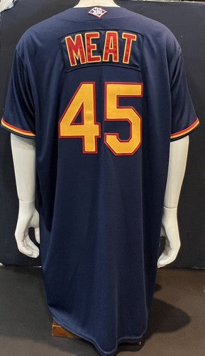 Meat Loaf Signed INS Adelaide Bite Australia Baseball League Jersey Auto PSA COA