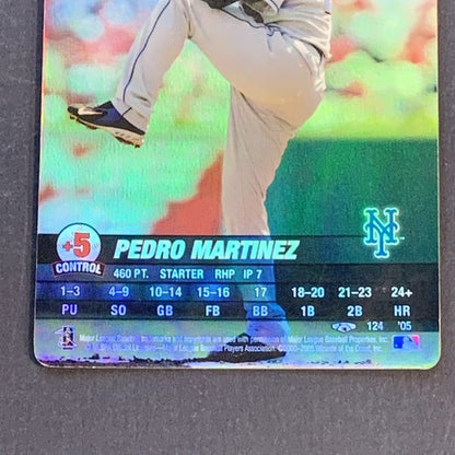 2005 MLB Showdown Pedro Martinez Ny Mets Foil Holo Card #124 Nm Mint Rare