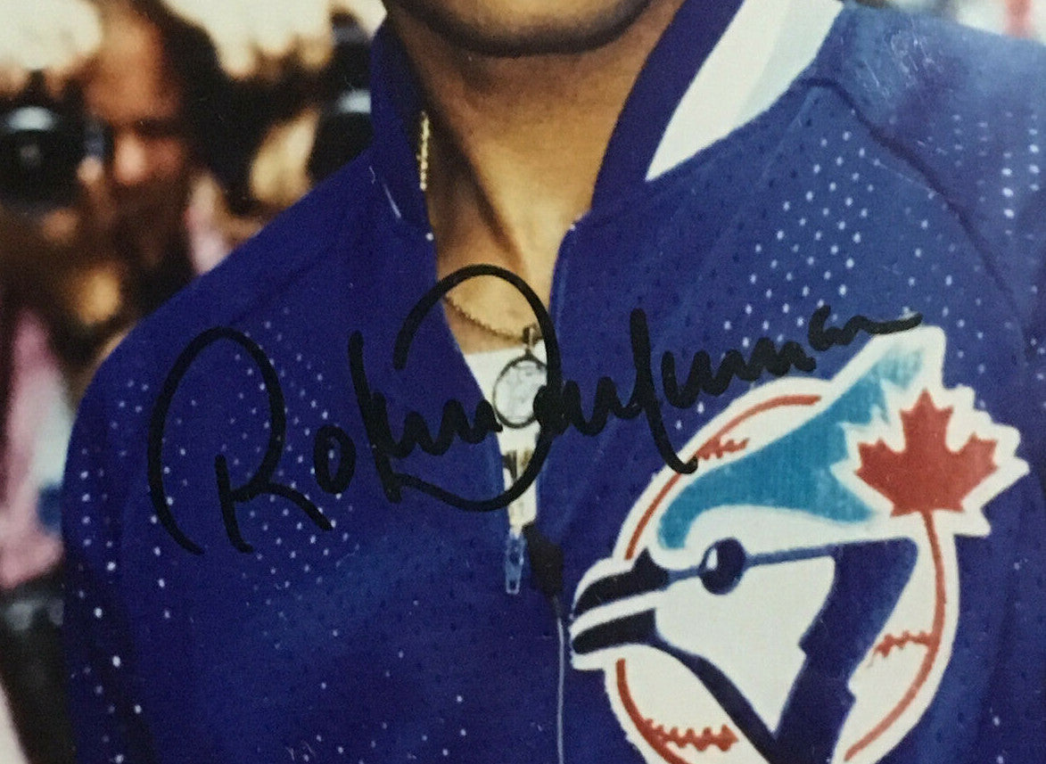 Sandy & Roberto Alomar Jr Signed Framed 8x10 Photo Blue Jays Indians Auto Coa
