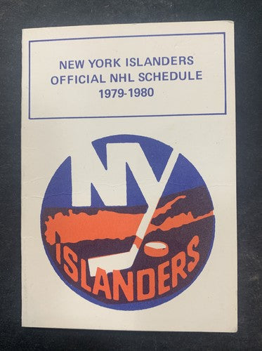 1979- 80 1980 NY Islanders Schedule Stanley Cup Mike bossy nassau coliseum Mint