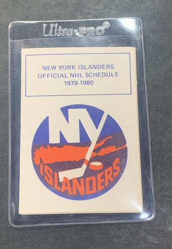 1979- 80 1980 NY Islanders Schedule Stanley Cup Mike bossy nassau coliseum Mint