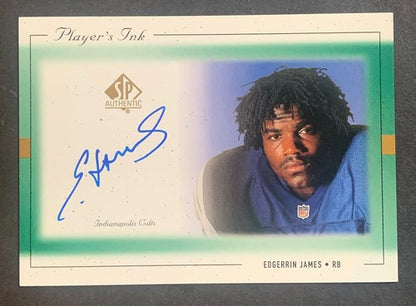 Edgerrin James 1999 SP Authentic Players Ink Signed Mint Rookie Rc Autograph Hof