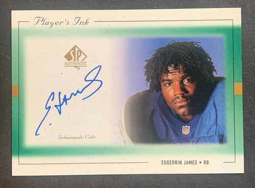 Edgerrin James 1999 SP Authentic Players Ink Signed Mint Rookie Rc Autograph Hof