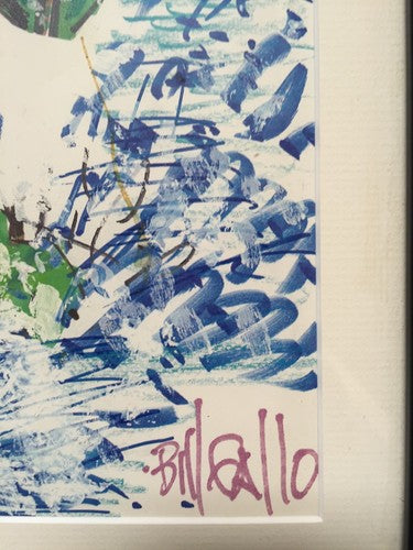 Bill Gallo ORIGINAL Marines Color Painting Signed 1/1 Art Daily News Framed Auto