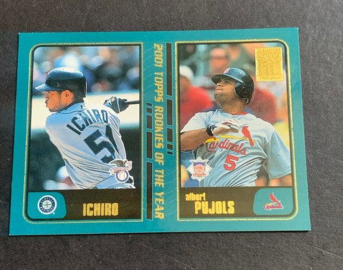 2001 Topps Traded Albert Pujols & Ichiro Suzuki Rookie Card #T99 Rc Nm - Mint