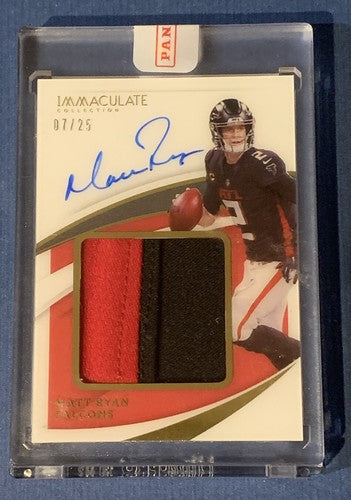2021 Panini Immaculate collection Matt Ryan Falcons PATCH AUTO /25 Mint Sealed
