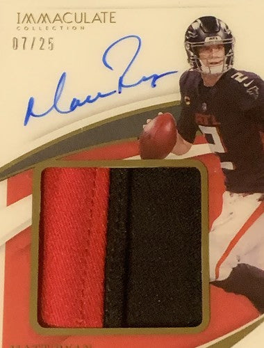 2021 Panini Immaculate collection Matt Ryan Falcons PATCH AUTO /25 Mint Sealed