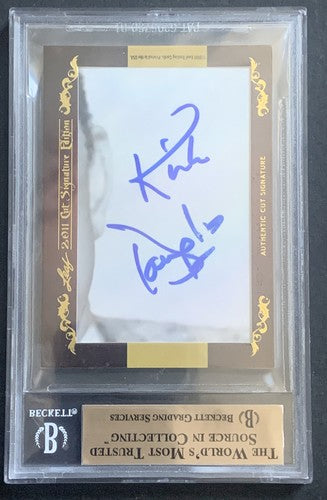 2011 Leaf Cut Signature Kirk Douglas Andy Whitfield Spartacus Auto 3/4 Bgs Mint