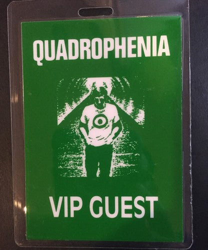 Quadrophenia The Who Backstage Concert Vip Guest Pass Ticket Laminate Rare Mint