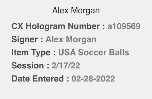 Alex Morgan Signed Official Nike Usa Soccer Ball AUTOGRAPH Steiner Holo Coa